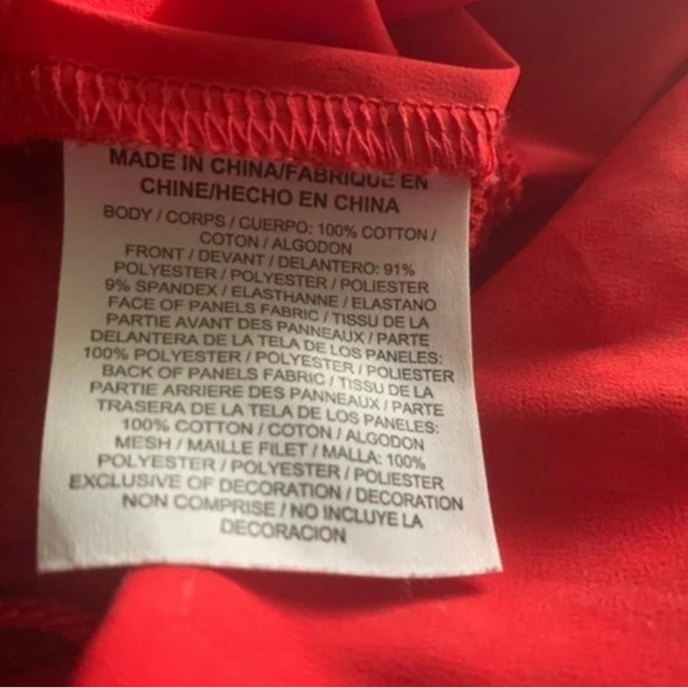 Nike Red Crew Neck Vintage Mesh Accent Athletic Top. L/XL. - Picture 6 of 6